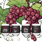 Verre À Vin Sans Pied Art du mot vin amusant