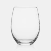 Verre À Vin Sans Pied Assistant administratif personnalisé amusant (Droite)