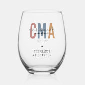 Verre À Vin Sans Pied Assistant Médicale certifié CMA personnalisé (Recto)