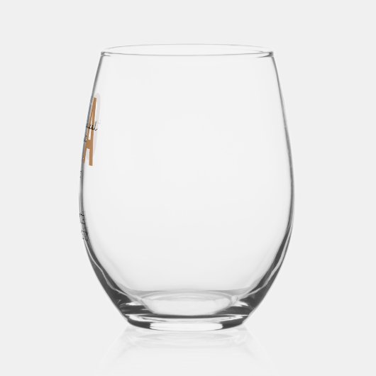 Verre À Vin Sans Pied Assistant Médicale certifié CMA personnalisé (Gauche)