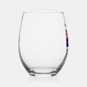 Verre À Vin Sans Pied Australie Drapeau bleu Personnalisation (Droite)