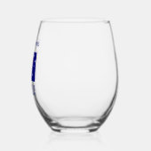 Verre À Vin Sans Pied Australie Drapeau bleu Personnalisation (Gauche)