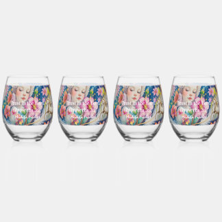 Verre À Vin Sans Pied Ayez confiance dans le Seigneur. (Proverbes 3:5)