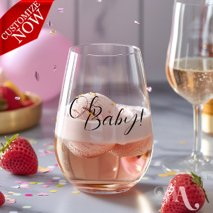 Verre À Vin Sans Pied Baby shower Oh Pieds bébé