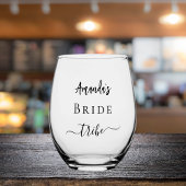 Verre À Vin Sans Pied Bachelorette de la tribu des mariées