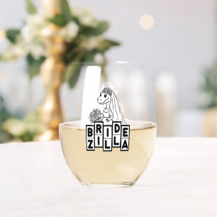 Verre À Vin Sans Pied Bachelorette Mariage Bridezilla vintage