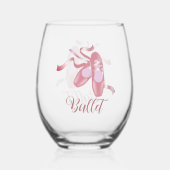 Verre À Vin Sans Pied Ballet Design Verre sans pierre (Recto)