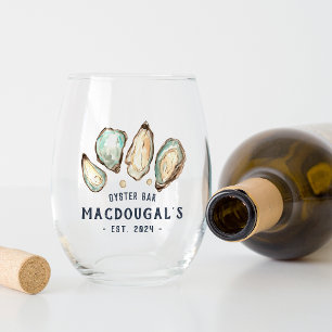 Verre À Vin Sans Pied Bar Oyster de Beach House personnalisé