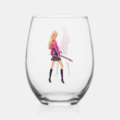 Verre À Vin Sans Pied Barbie (Recto)