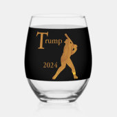 Verre À Vin Sans Pied Baseball (Verso)