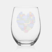 Verre À Vin Sans Pied Bâtiment principal Bâtiment en brique Coeur Valent (Recto)