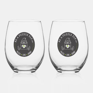 Verre À Vin Sans Pied Be A Puzzle Elf — Water Bottle /Tumbler