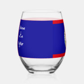 Verre À Vin Sans Pied Belizeans Wine Together Blue (Gauche)