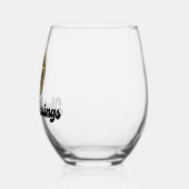 Verre À Vin Sans Pied Bénédiction de Yule (Gauche)