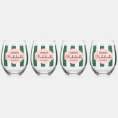 Verre À Vin Sans Pied Beverly Hills Rose & Green Bachelorette (Recto)