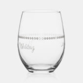 Verre À Vin Sans Pied Bienvenue à notre Mariage (Gauche)