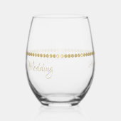 Verre À Vin Sans Pied Bienvenue à notre Mariage (Gauche)