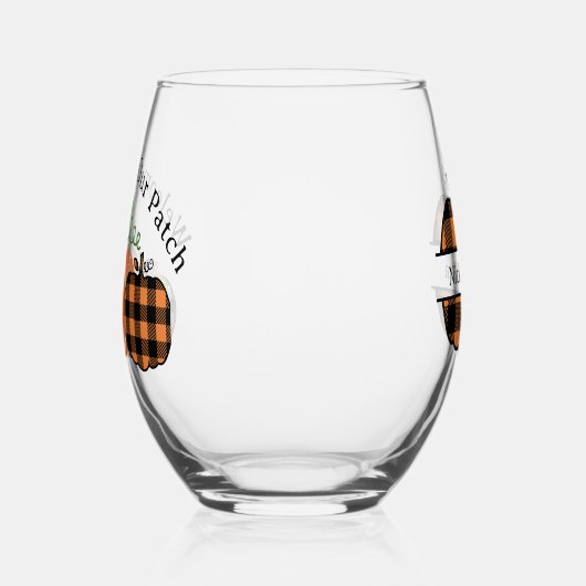 Verre À Vin Sans Pied Bienvenue Dans Notre Patch (Gauche)