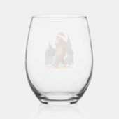Verre À Vin Sans Pied Bigfoot Christmas Tree Santa Hat (2) (Verso)