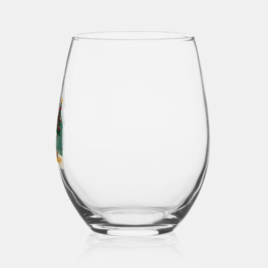 Verre À Vin Sans Pied Bigfoot Christmas Tree Santa Hat (2) (Gauche)