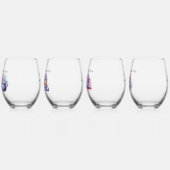 Verre À Vin Sans Pied Black Cat Sorches : Ensemble de 4 sorcières (Gauche)