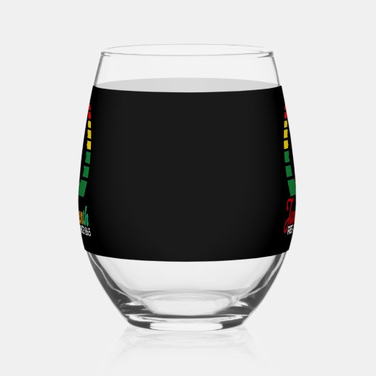 Verre À Vin Sans Pied Black Freedom Free Ish depuis 1865 Junetdix (Gauche)