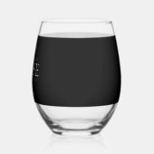 Verre À Vin Sans Pied Black & Gold 2024 Texas Total Solar Eclipse (Gauche)