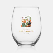 Verre À Vin Sans Pied Boho occidental (Recto)