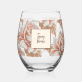 Verre À Vin Sans Pied Boho Roses (Verso)