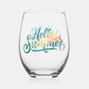 Verre À Vin Sans Pied Bonjour l'été