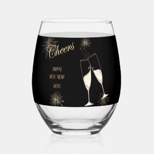 Verre À Vin Sans Pied Bonne Année