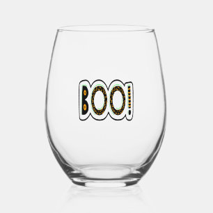 Verre À Vin Sans Pied BOO Halloween