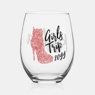 Verre À Vin Sans Pied Bottes à miroir disco personnalisées pour filles