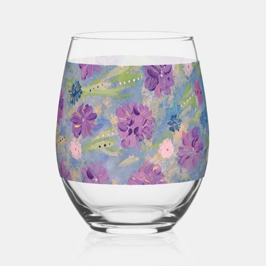 Verre À Vin Sans Pied Bouquet Spring (Recto)