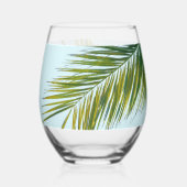 Verre À Vin Sans Pied Branche de palmier (Verso)