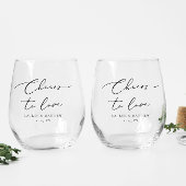 Verre À Vin Sans Pied Bravo à aimer Mariage personnalisé