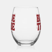 Verre À Vin Sans Pied Bride Tribe Burgundy Bridal Shower (Droite)