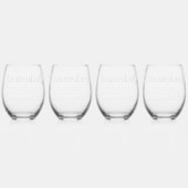 Verre À Vin Sans Pied Bridesmaid Définition personnalisée Favoriser (Dos)