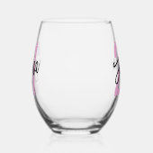 Verre À Vin Sans Pied Brosse d'anniversaire (Gauche)