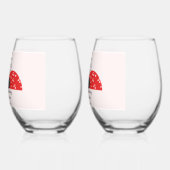 Verre À Vin Sans Pied Bug d'amour le plus doux (Gauche)