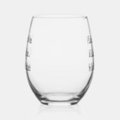 Verre À Vin Sans Pied Bunco au vin drôle (Droite)