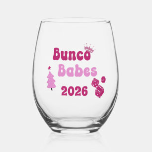 Verre À Vin Sans Pied Bunco Babe personnalisée 