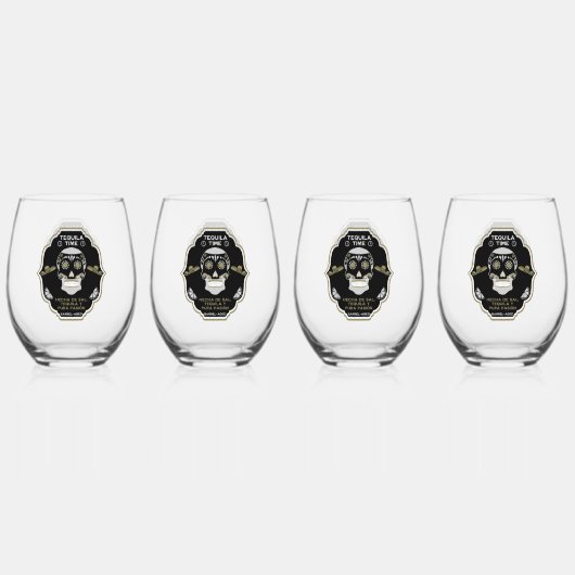 Verre À Vin Sans Pied Cadeau de luxe Tequila (Recto)