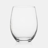 Verre À Vin Sans Pied Cadeau de proposition d'aide d'information : Perso (Gauche)