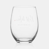 Verre À Vin Sans Pied Cadeau Mariage Best Man élégant (Verso)