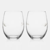 Verre À Vin Sans Pied Cadeau personnalisé 50e anniversaire Keepsaké pers (Gauche)