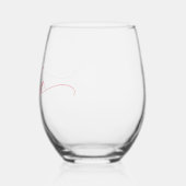 Verre À Vin Sans Pied Calligraphie simple et élégante Mme. (Gauche)