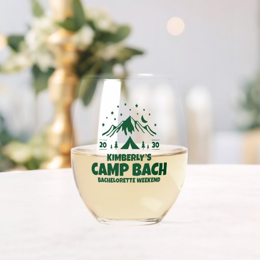 Verre À Vin Sans Pied Camp de célibataire en plein air (Insitu (Mariage))