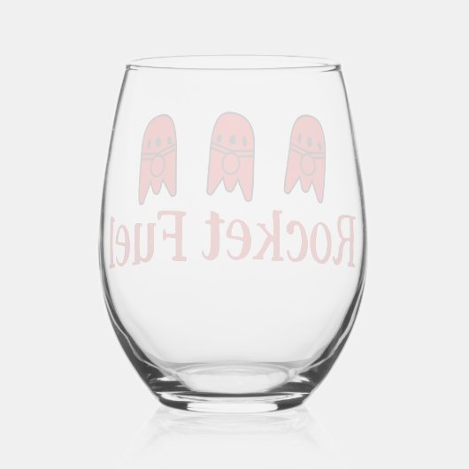 Verre À Vin Sans Pied Carburant à fusée (Verso)