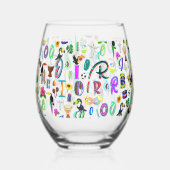 Verre À Vin Sans Pied Carnaval (Verso)
